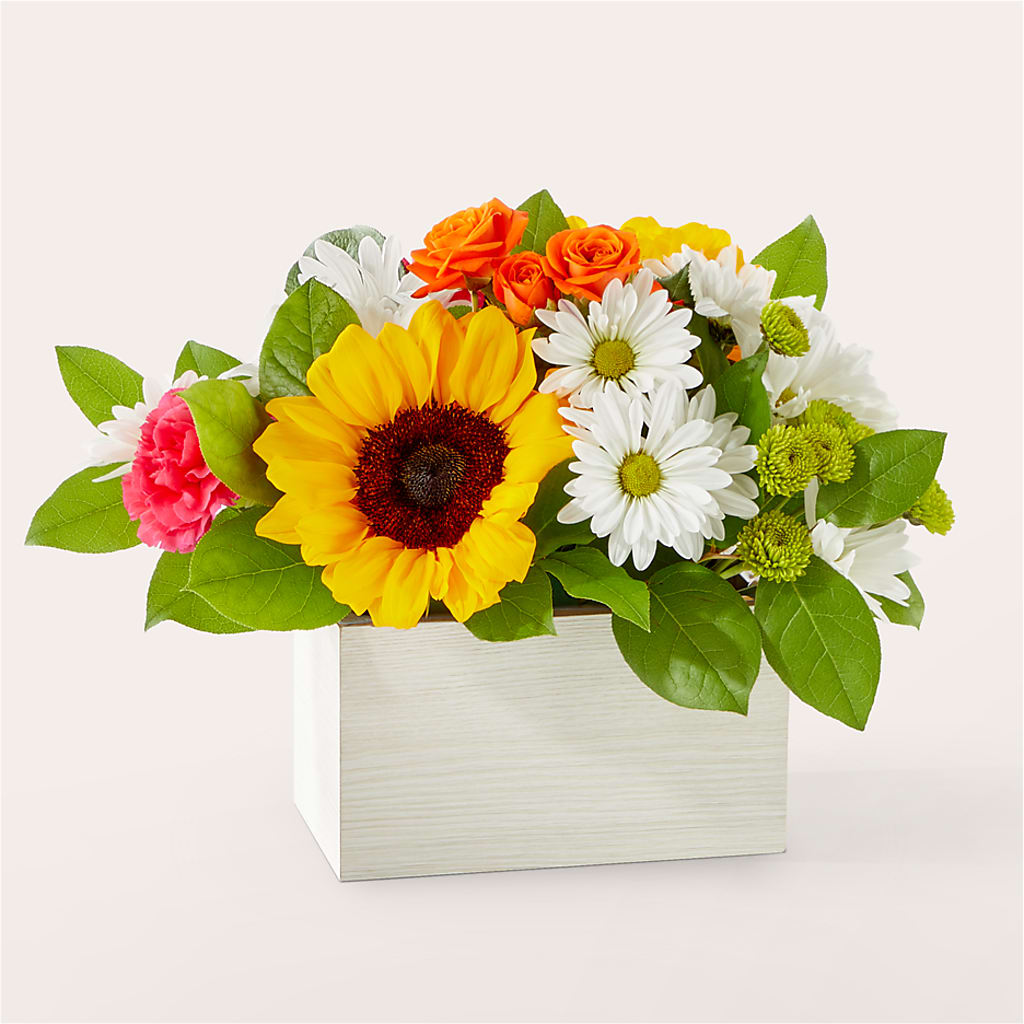 Sun-drenched Blooms Box Bouquet – Seminole Flower Shop Inc, Sanford FL