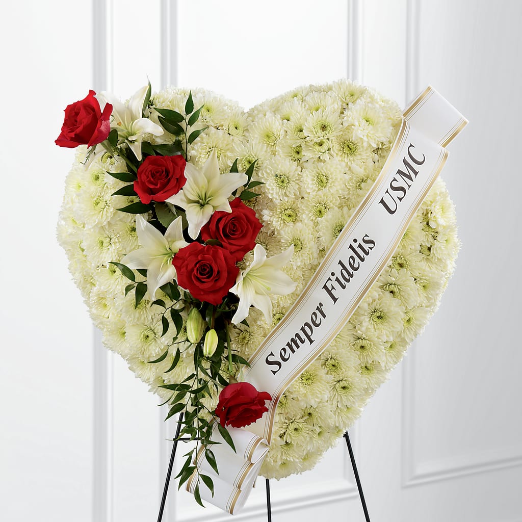 Heartfelt Hero Standing Heart – Seminole Flower Shop Inc, Sanford FL
