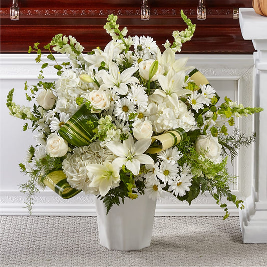 Thoughts of Tranquility Floor Basket – Seminole Flower Shop Inc, Sanford FL