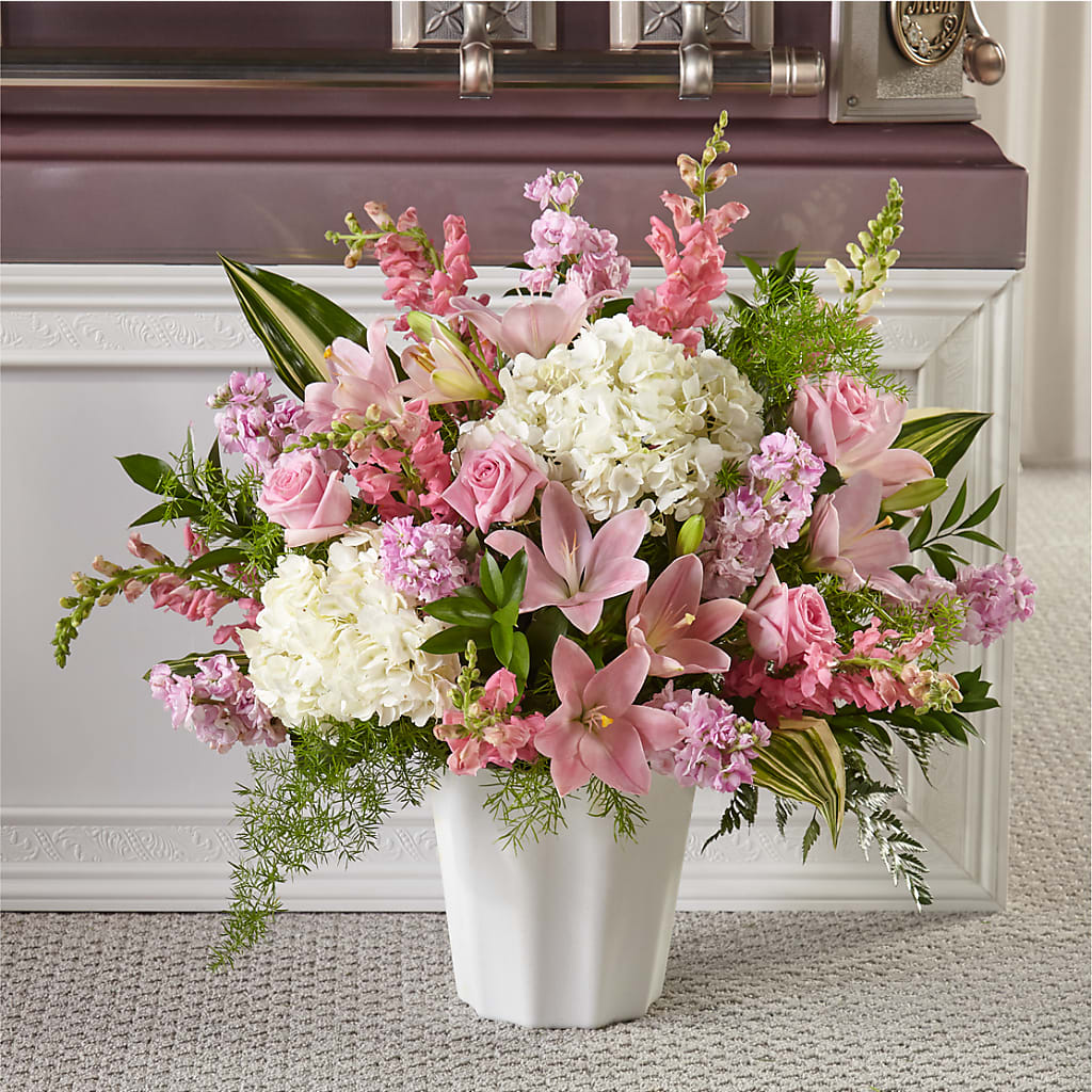 Simply Serene Floor Basket – Seminole Flower Shop Inc, Sanford FL