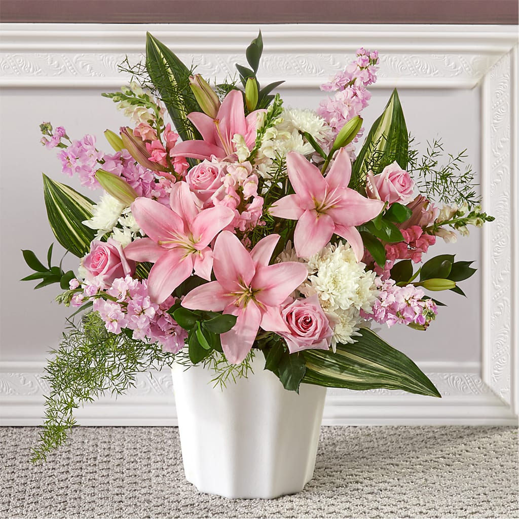 Simply Serene Floor Basket – Seminole Flower Shop Inc, Sanford FL