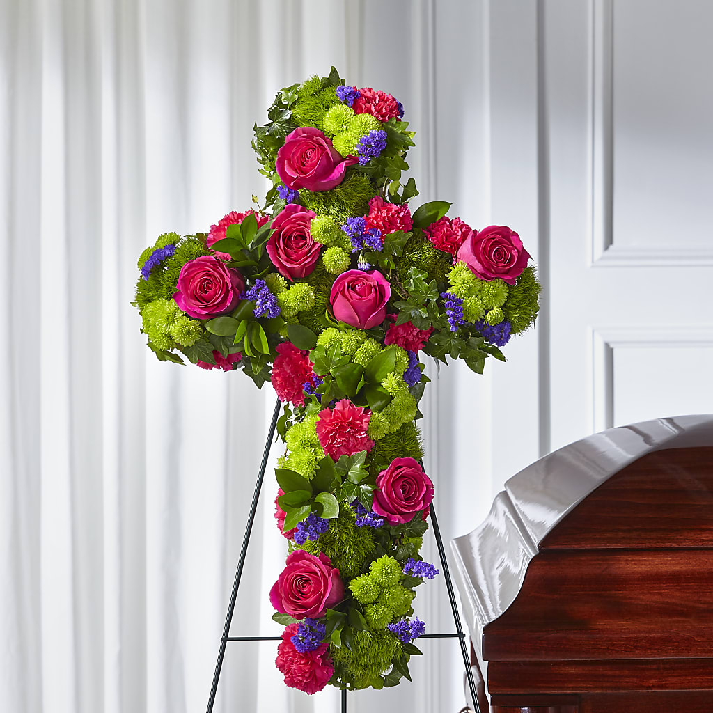 Tribute Rose Floral Cross – Seminole Flower Shop Inc, Sanford FL