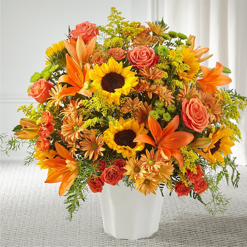 Harvest Thoughts Floor Basket – Seminole Flower Shop Inc, Sanford FL