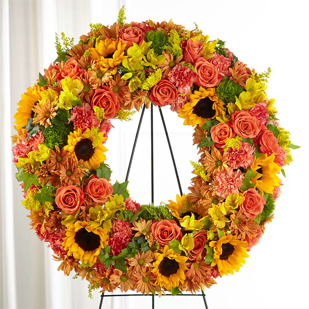 Autumnal Memories Wreath (Standard) – Seminole Flower Shop Inc, Sanford FL