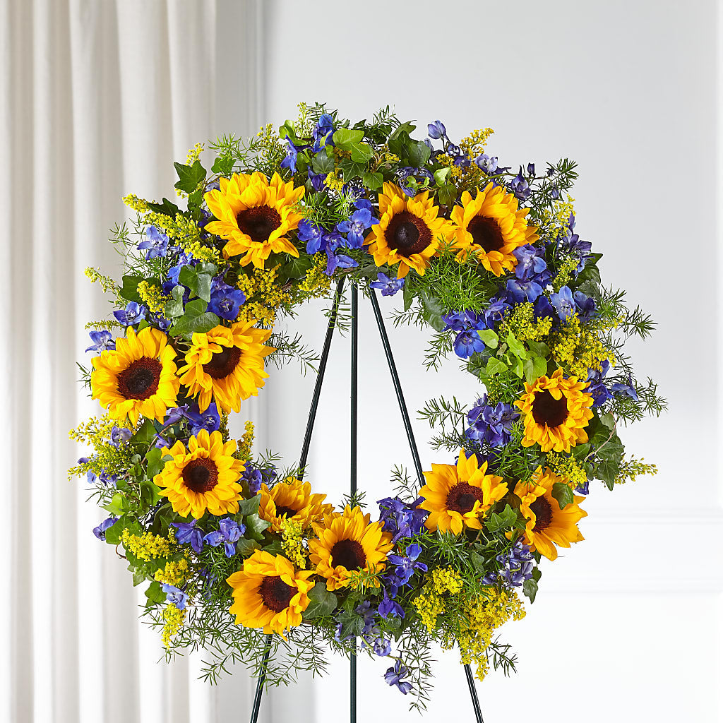 Bright Rays Wreath – Seminole Flower Shop Inc, Sanford FL