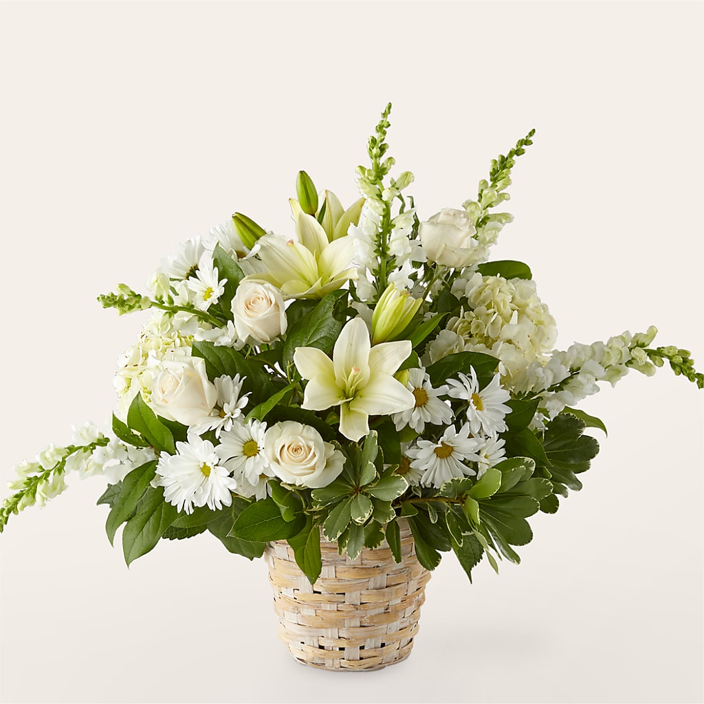 Ivory Elegance Floral Basket – Seminole Flower Shop Inc, Sanford FL