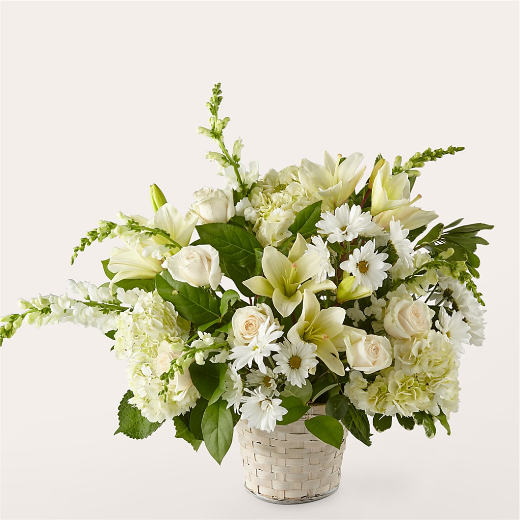 Ivory Elegance Floral Basket – Seminole Flower Shop Inc, Sanford FL