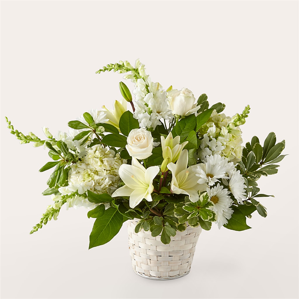 Ivory Elegance Floral Basket – Seminole Flower Shop Inc, Sanford FL