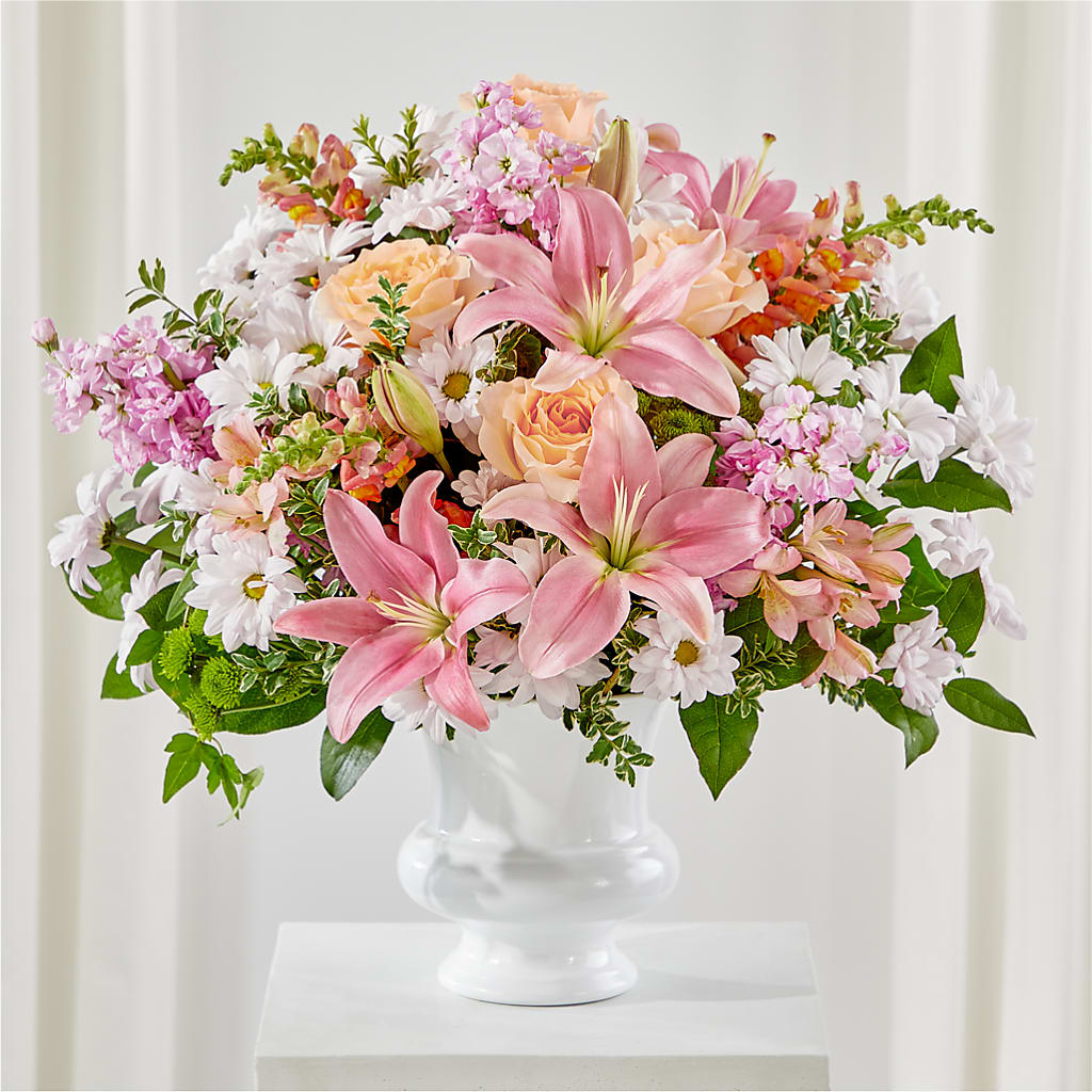 Heartfelt Gesture Urn Arrangement – Seminole Flower Shop Inc, Sanford FL