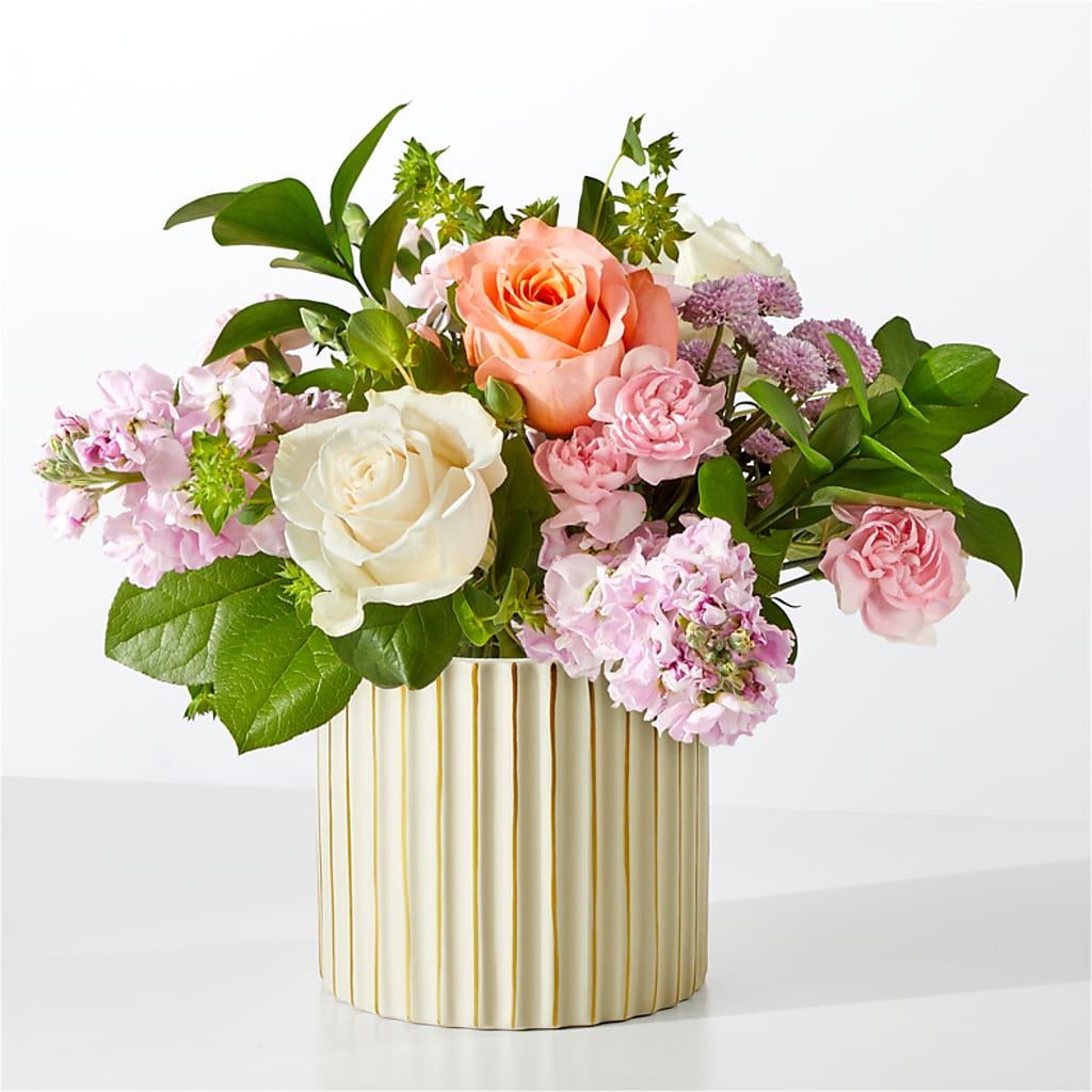 French Market Bouquet with Ivory Vase – Seminole Flower Shop Inc, Sanford FL