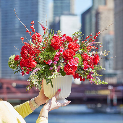 Big Red Bow Bouquet –  Seminole Flower Shop Inc, Sanford FL