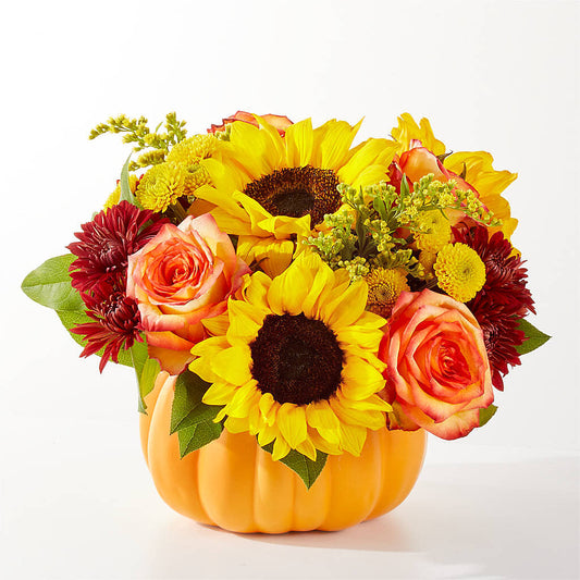 Golden Gourd Pumpkin Bouquet –  Seminole Flower Shop Inc, Sanford FL