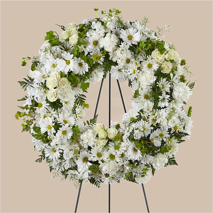 Faithful Wishes Wreath –  Seminole Flower Shop Inc, Sanford FL