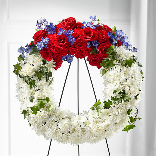 Patriotic Passion Wreath –  Seminole Flower Shop Inc, Sanford FL