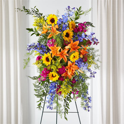 Sunlit Memories Standing Spray (Standard) –  Seminole Flower Shop Inc, Sanford FL