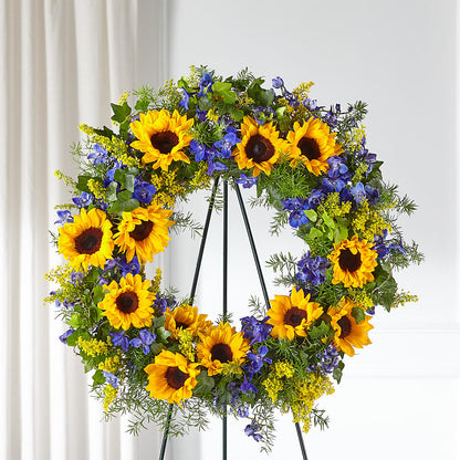 Bright Rays Wreath –  Seminole Flower Shop Inc, Sanford FL