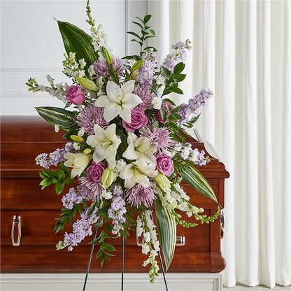 Grateful Hearts Standing Spray –  Seminole Flower Shop Inc, Sanford FL