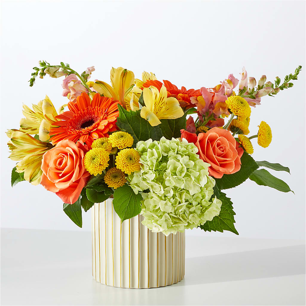 Autumn Sunshine Bouquet with Ivory Vase –  Seminole Flower Shop Inc, Sanford FL