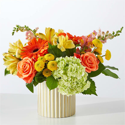 Autumn Sunshine Bouquet with Ivory Vase –  Seminole Flower Shop Inc, Sanford FL