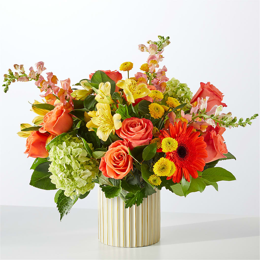 Autumn Sunshine Bouquet with Ivory Vase –  Seminole Flower Shop Inc, Sanford FL
