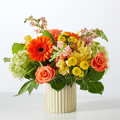 Autumn Sunshine Bouquet with Ivory Vase –  Seminole Flower Shop Inc, Sanford FL