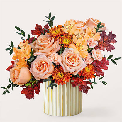 Spiced Latte Bouquet with Ivory Vase –  Seminole Flower Shop Inc, Sanford FL