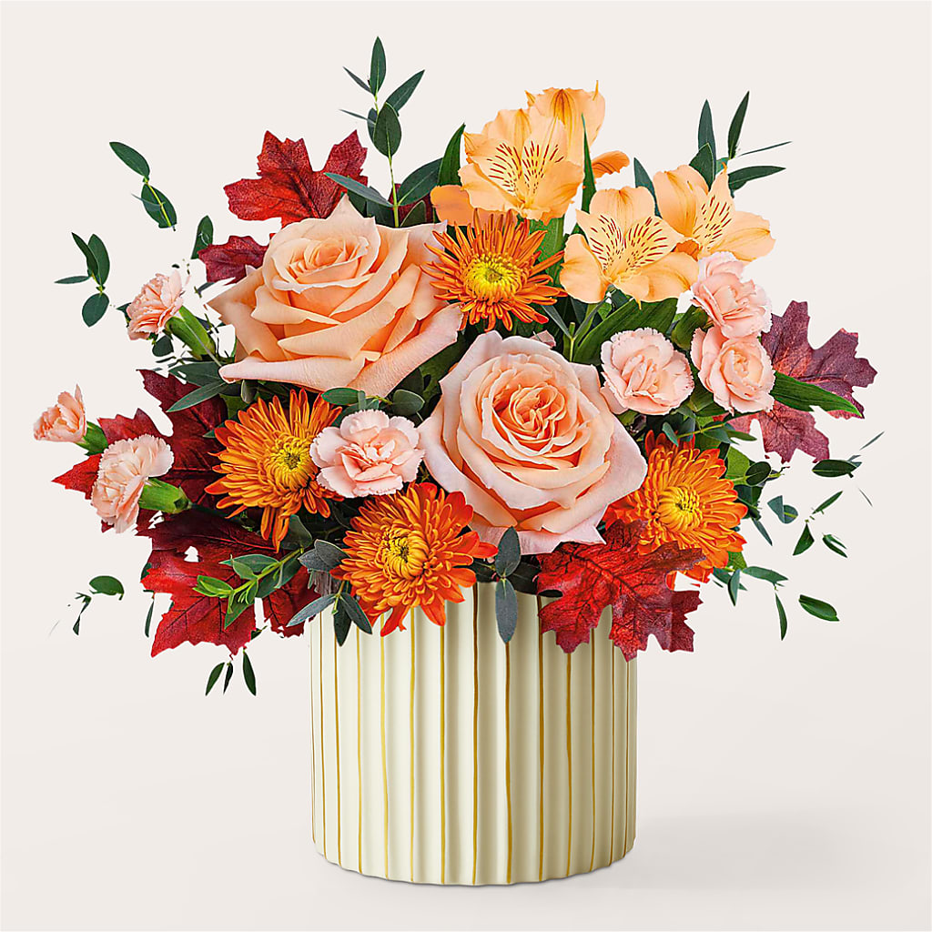 Spiced Latte Bouquet with Ivory Vase –  Seminole Flower Shop Inc, Sanford FL