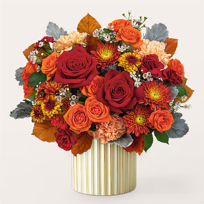 Merlot Bouquet with Ivory Vase –  Seminole Flower Shop Inc, Sanford FL