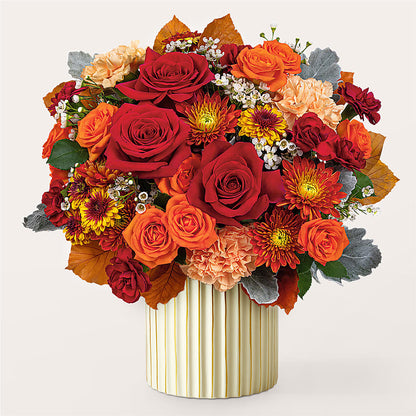 Merlot Bouquet with Ivory Vase –  Seminole Flower Shop Inc, Sanford FL
