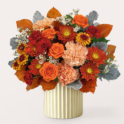 Merlot Bouquet with Ivory Vase –  Seminole Flower Shop Inc, Sanford FL